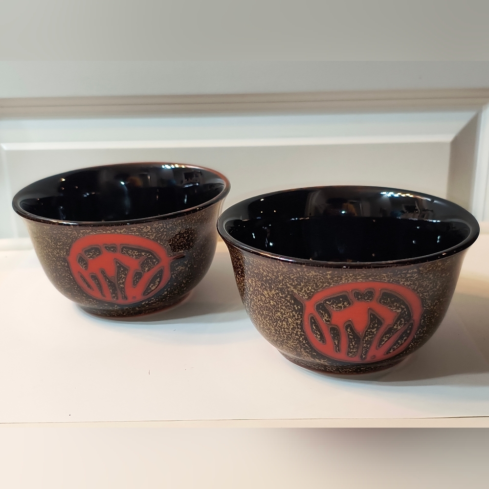 Set of 2 Artisan Glazed Ceramic Bowls – Earthy Elegance & Gallery-Worthy Design